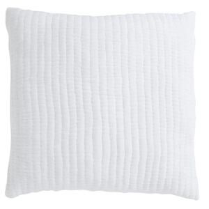 PiuBelle White Gauze Cotton Euro Shams Set 3 Beach Cottage Shabby Chic Coastal